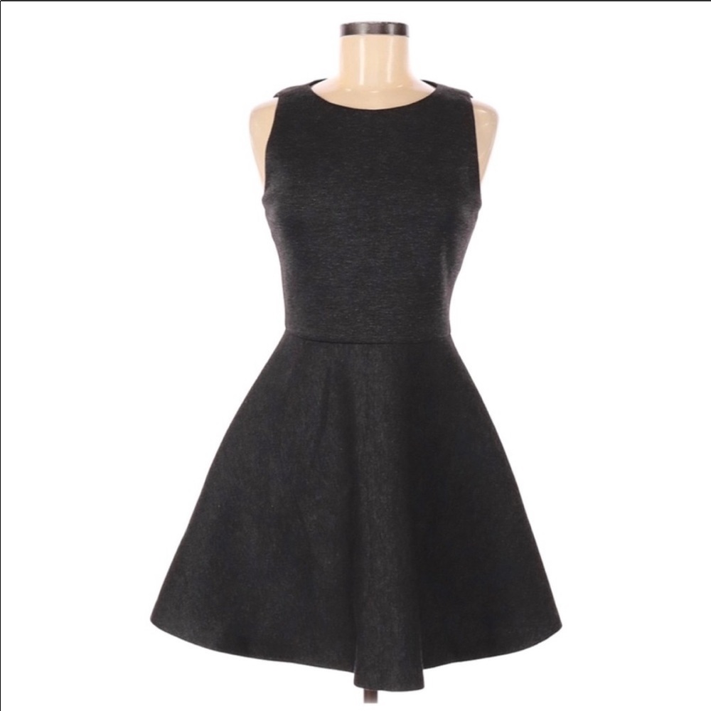 Alice + Olivia Scuba Fit & Flare Mini Dress